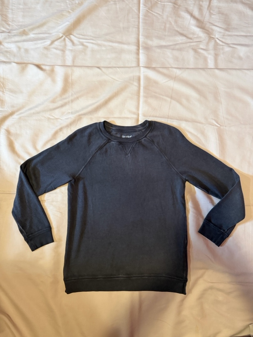 Cat & Jack Black‎ Acid Wash Crewneck